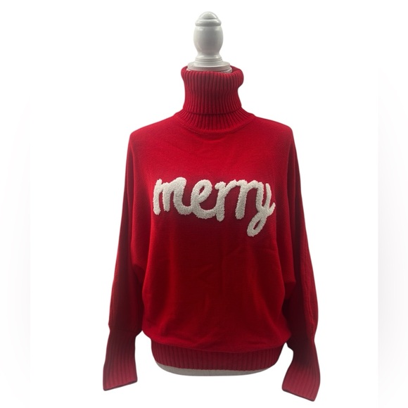 ELF 'Merry' Christmas Oversized Turtleneck - Picture 2 of 14